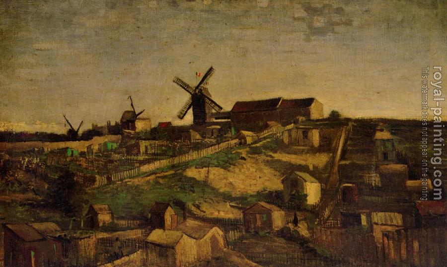 Vincent Van Gogh : View of Montmartre with Windmills